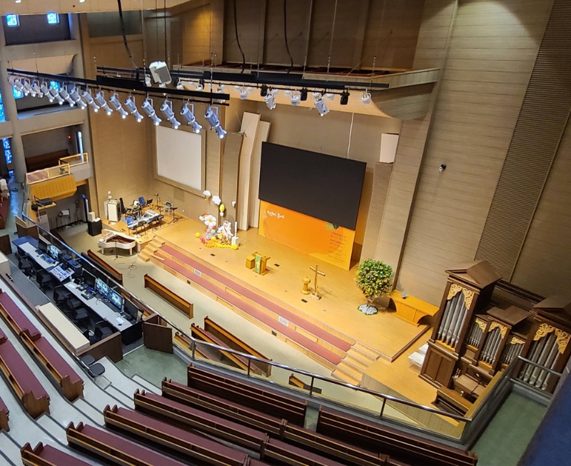 OO감리교회 중2층 음향설치공사